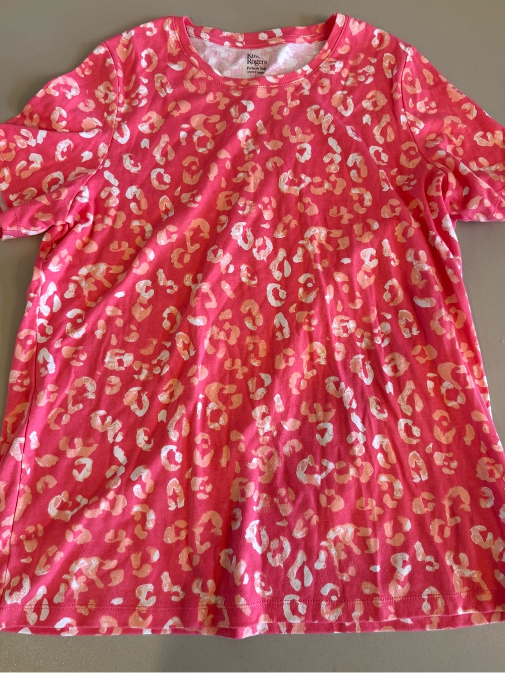 Lot of 3 Kim Rogers cotton shirts size Large Perfectly Soft short sleeve - Picture 8 of 10